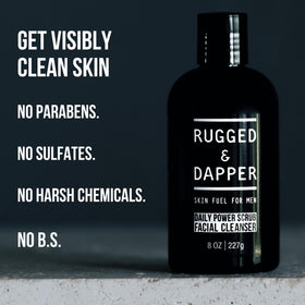RUGGED & DAPPER flatlay of key ingredients showing natural effectiveness