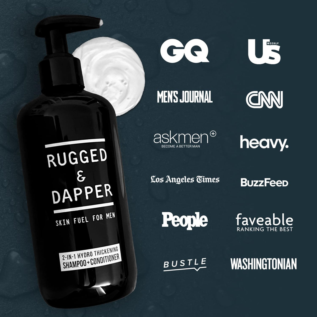 RUGGED & DAPPER rich foaming texture demonstrating effective lather