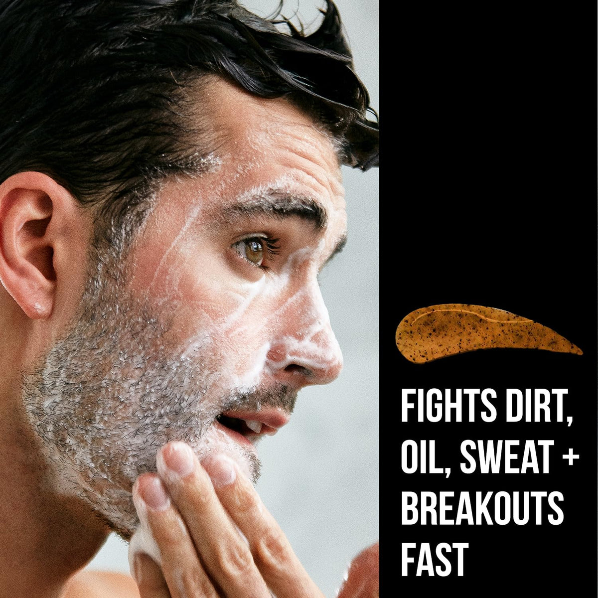 RUGGED & DAPPER Age + Damage moisturizer pump focused for easy dispensing