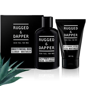 RUGGED & DAPPER front packaging showing both Duo products and benefits