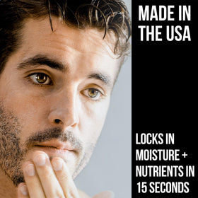 RUGGED & DAPPER applying moisturizer to hand to show smooth spreadability