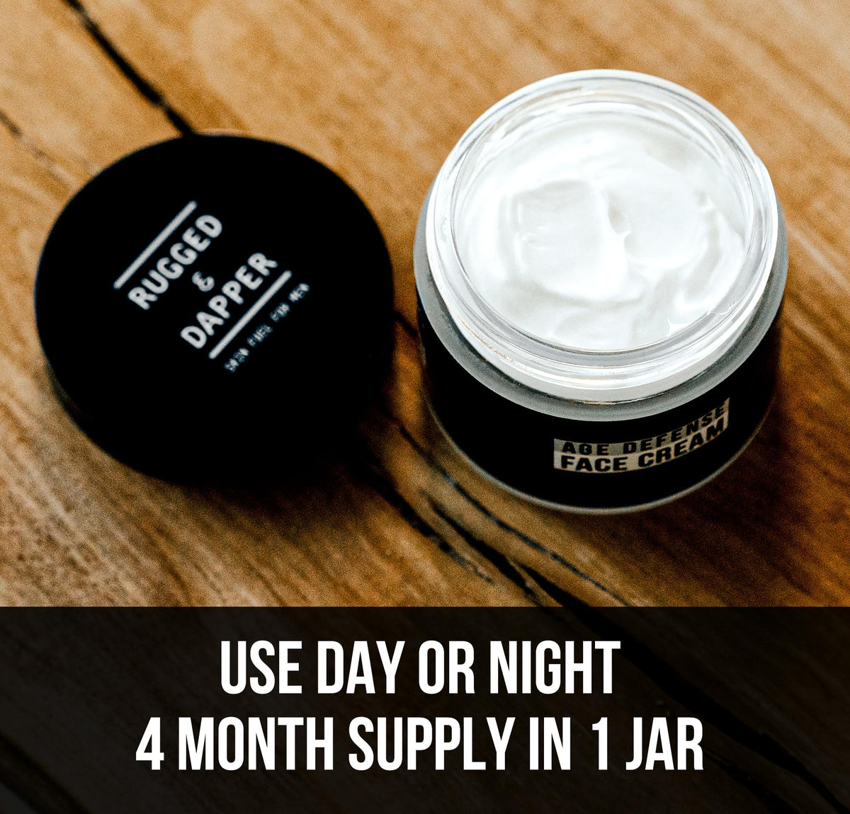 RUGGED & DAPPER travel-ready jar in toiletry bag showing portability and convenience