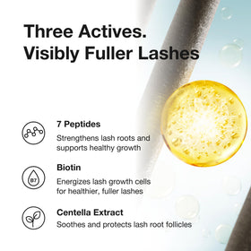 Ruminae applied to upper lash line illustrating neat, root-level coating
