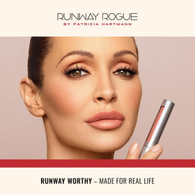 Runway Rogue open cap and label detail highlighting ingredient callouts