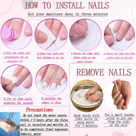 RUOKEXIN removal demonstration showing warm water soak and gentle lifting to protect natural nails