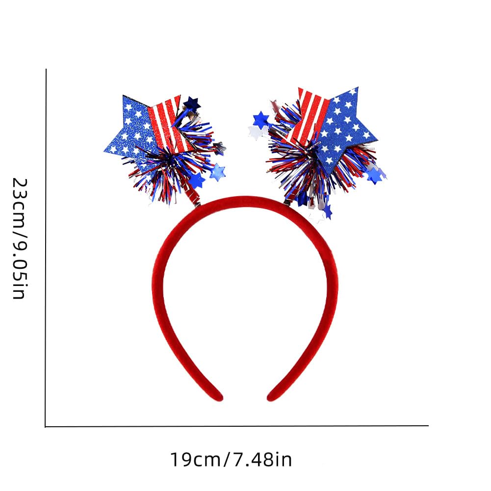 RUPOFUZA detailed star headband showing secure attachment and sparkle