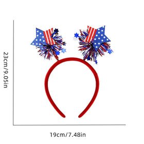 RUPOFUZA detailed star headband showing secure attachment and sparkle