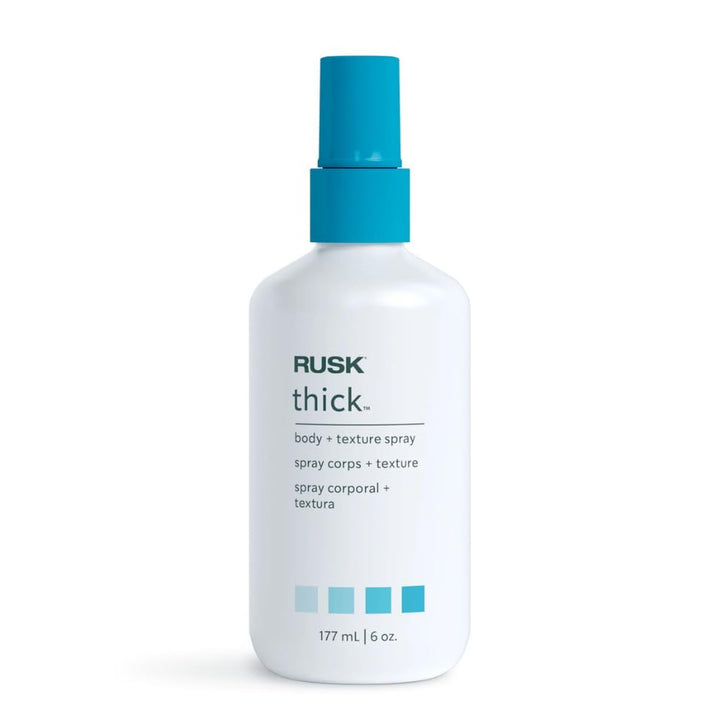 RUSK front packaging showing amplifier bottle and volume benefit