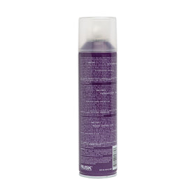 RUSK Deepshine PlatinumX spray action on styled hair providing humidity resistance