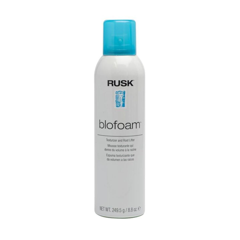 RUSK bottle front view showing label and 8.8 oz size for visible lift