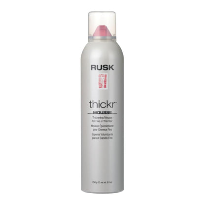 RUSK Thickr front packaging shows brand and volumizing benefit
