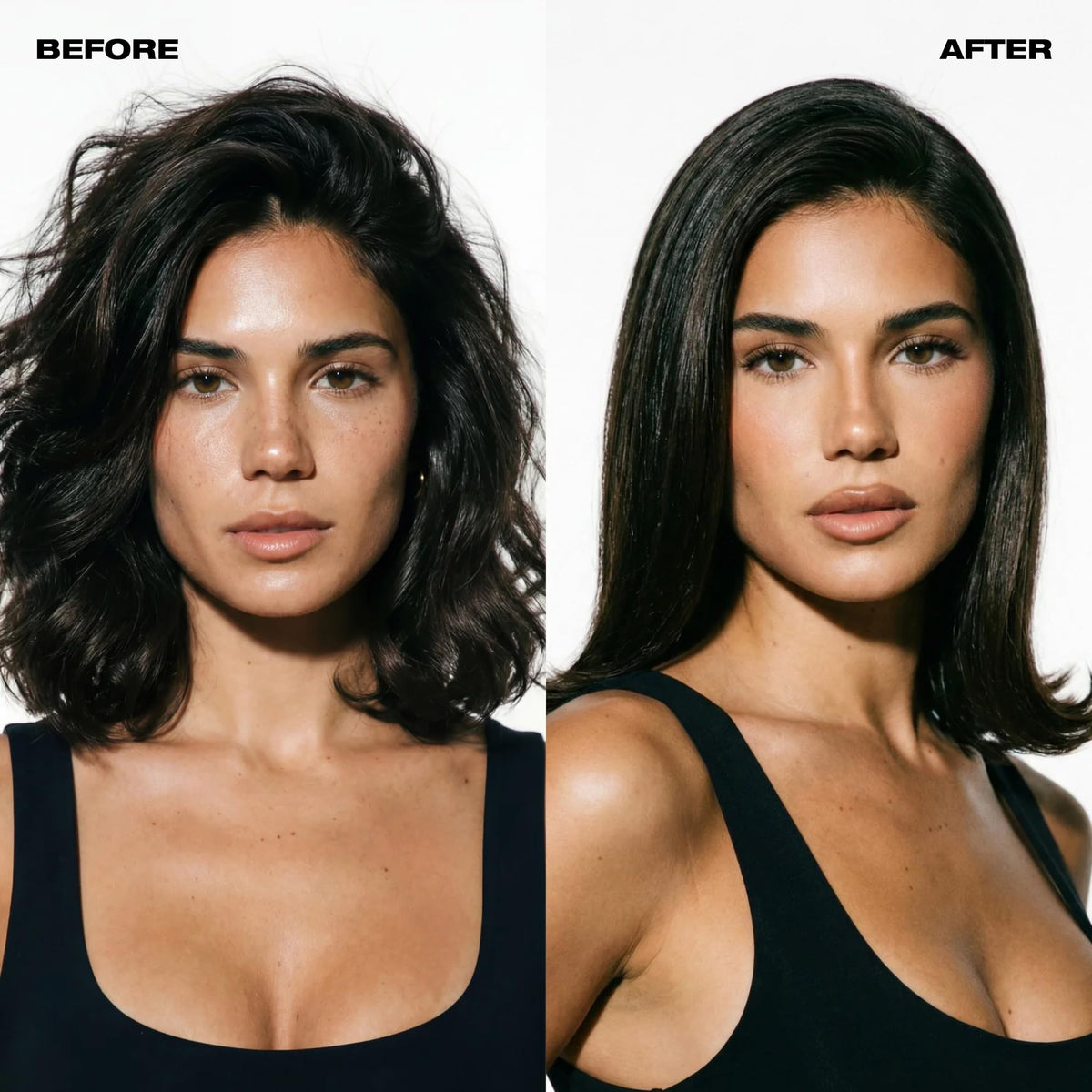 RUSK being applied to damp hair to create defined texture