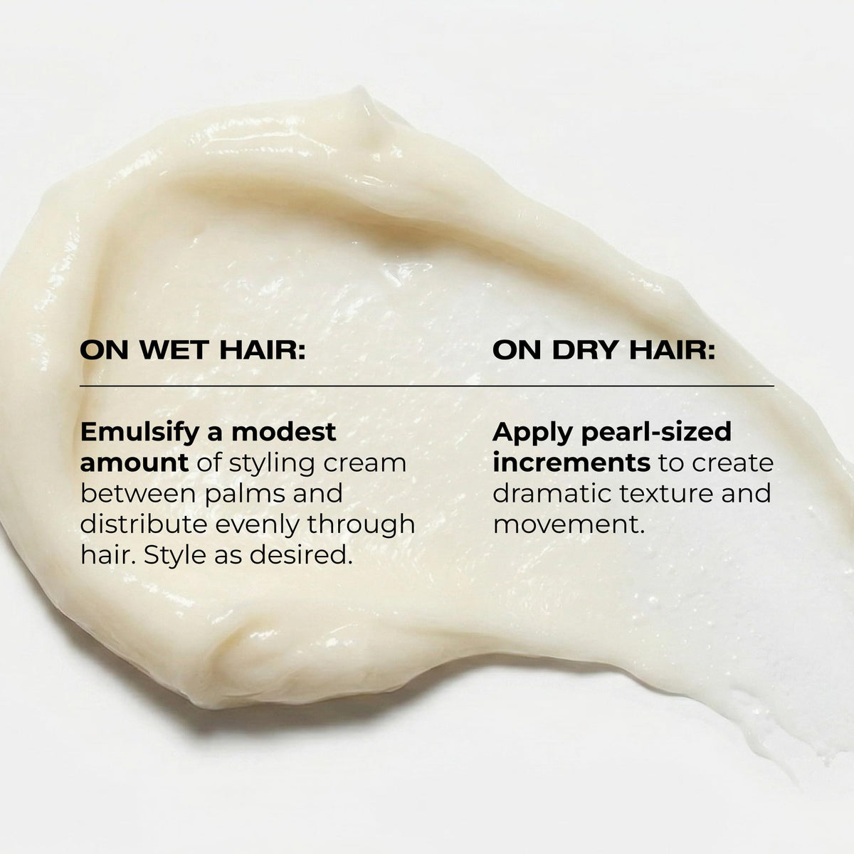 RUSK ingredient label close-up highlighting conditioning agents
