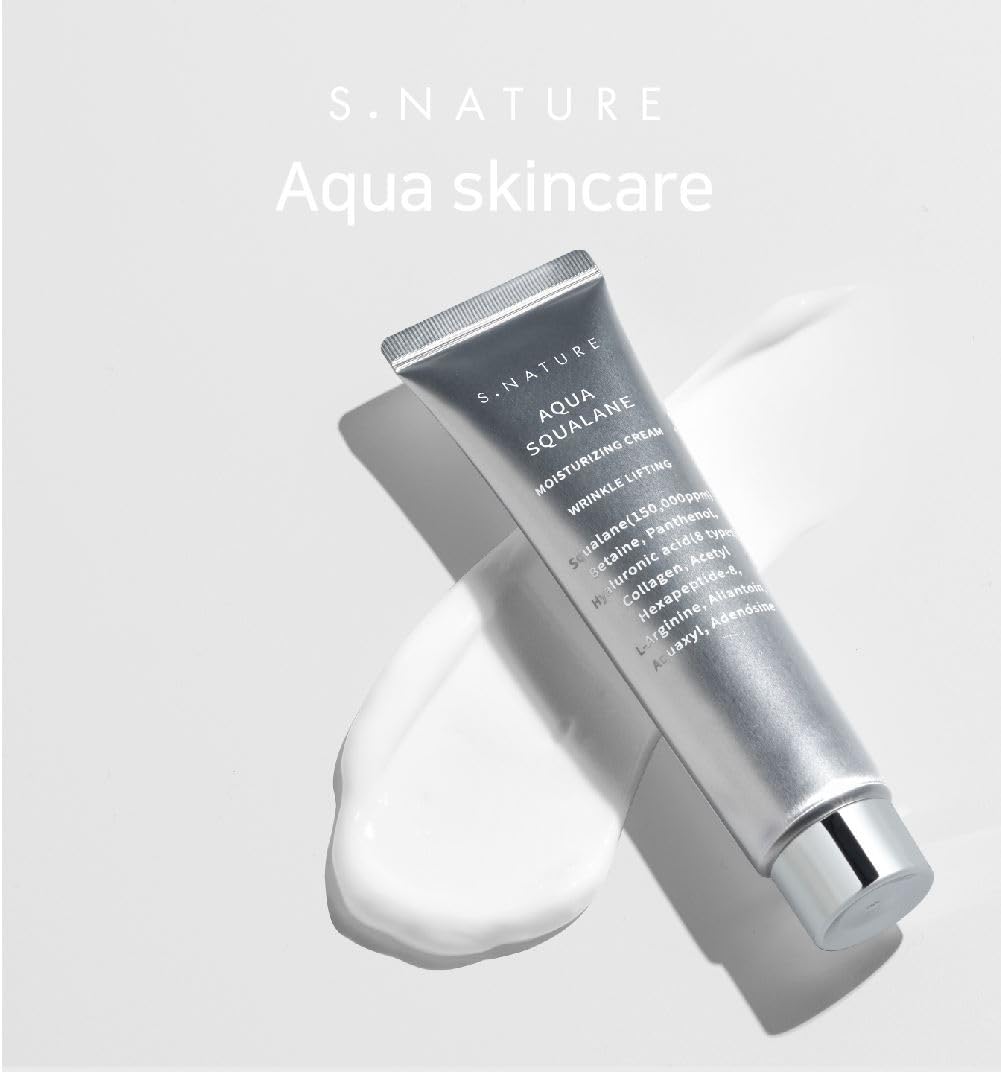 S.NATURE cream texture in open jar demonstrating lightweight moisture and smooth finish