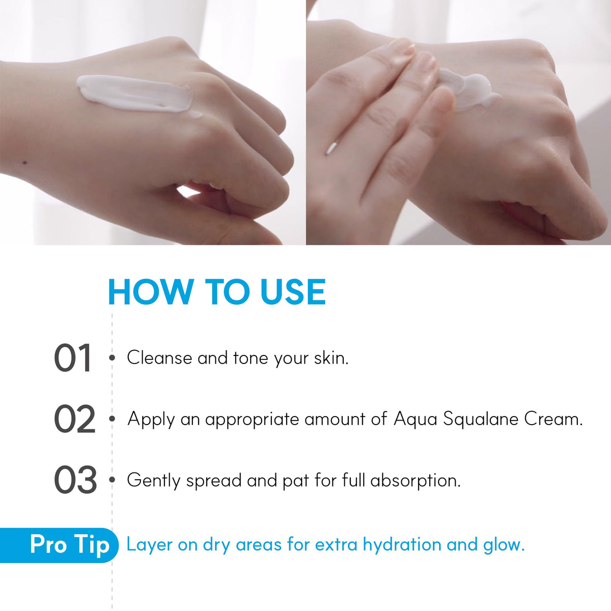 S.NATURE before and after skin texture comparison showing smoother look