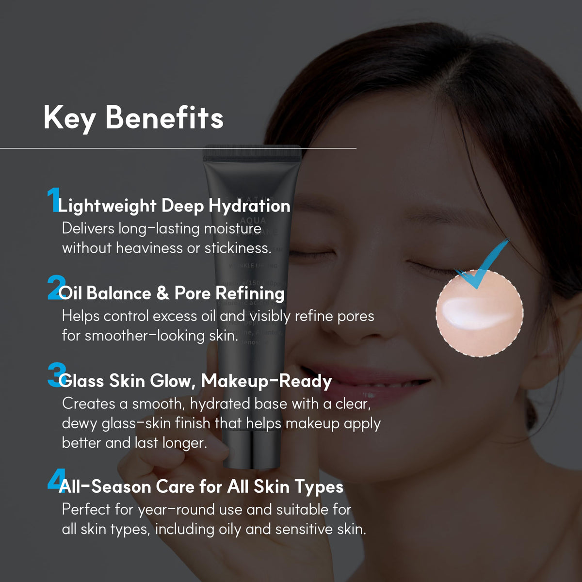 S.NATURE pump dispensing moisturizer for easy hygienic application