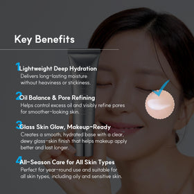 S.NATURE pump dispensing moisturizer for easy hygienic application