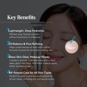 S.NATURE product spread on hand demonstrating quick absorption and non-greasy feel
