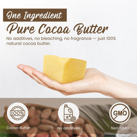 SAAQIN cocoa butter melting in double boiler demonstrating smooth blendability