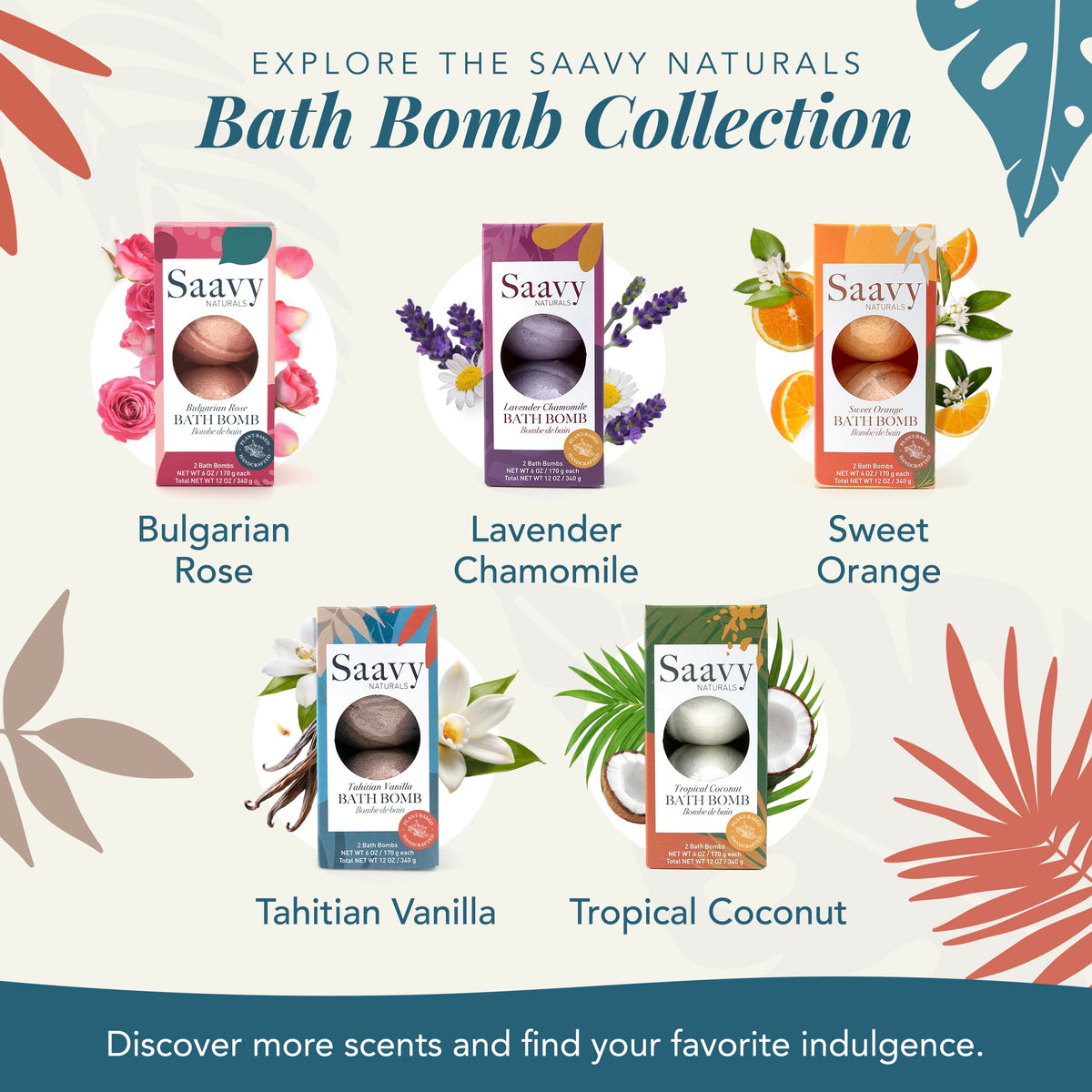 Saavy Naturals bath scene with lit candles showing relaxing home spa benefit
