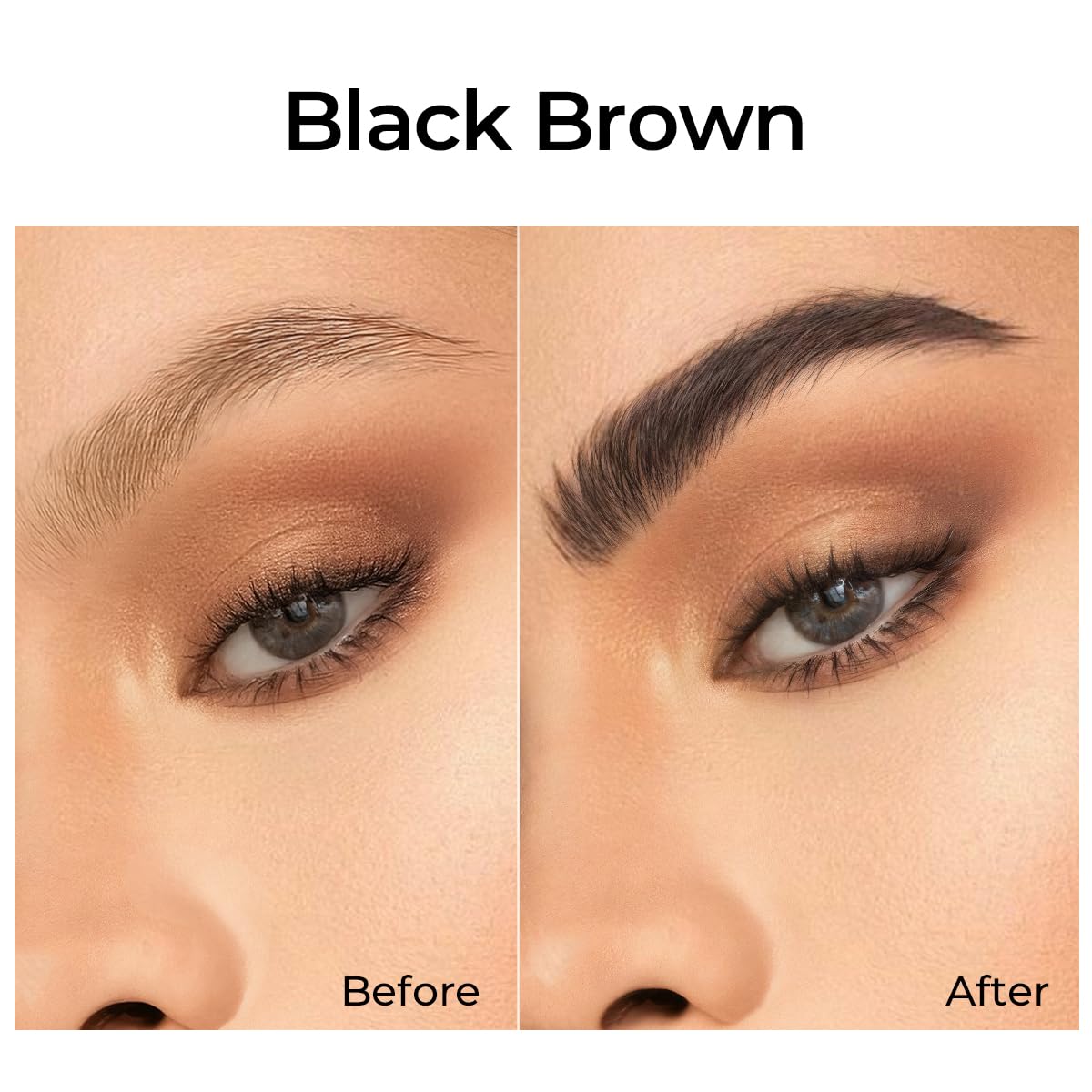 SACE LADY before and after brows illustrating lift and definition