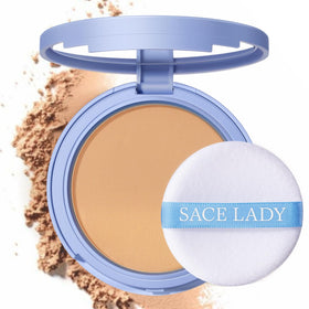 SACE LADY compact front view showing slim matte case and logo benefit portability