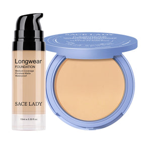 SACE LADY front packaging showing the two-piece matte makeup kit benefit portability