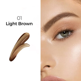 SACE LADY woman using mirror for on-the-go brow touch-up