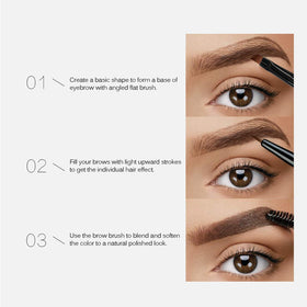 SACE LADY lifestyle portrait wearing filled brows illustrating long-lasting hold