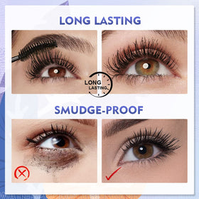 SACE LADY close-up of lashes coated for defined volume