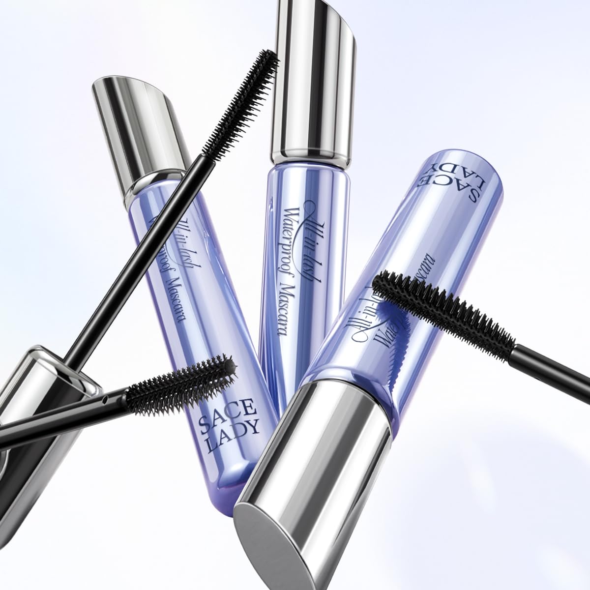 SACE LADY mascara applied on model demonstrating long-lasting curl and hold