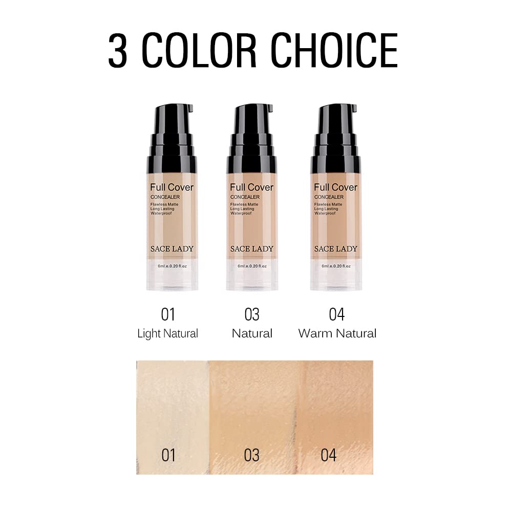 SACE LADY spot coverage before and after showcasing camouflaged blemishes effectively