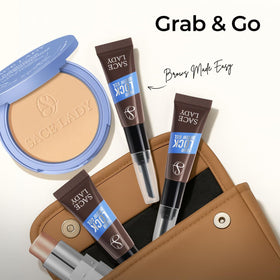 SACE LADY in a travel pouch for on-the-go touch-ups and convenience