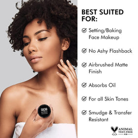 Sacha Buttercup Mini powder on brush demonstrating easy application