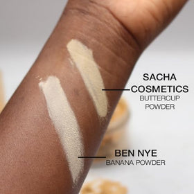 Sacha Cosmetics Buttercup open sifter detail highlighting controlled dispensing