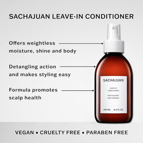 SACHAJUAN leave-in conditioner spray action creating light mist for easy application