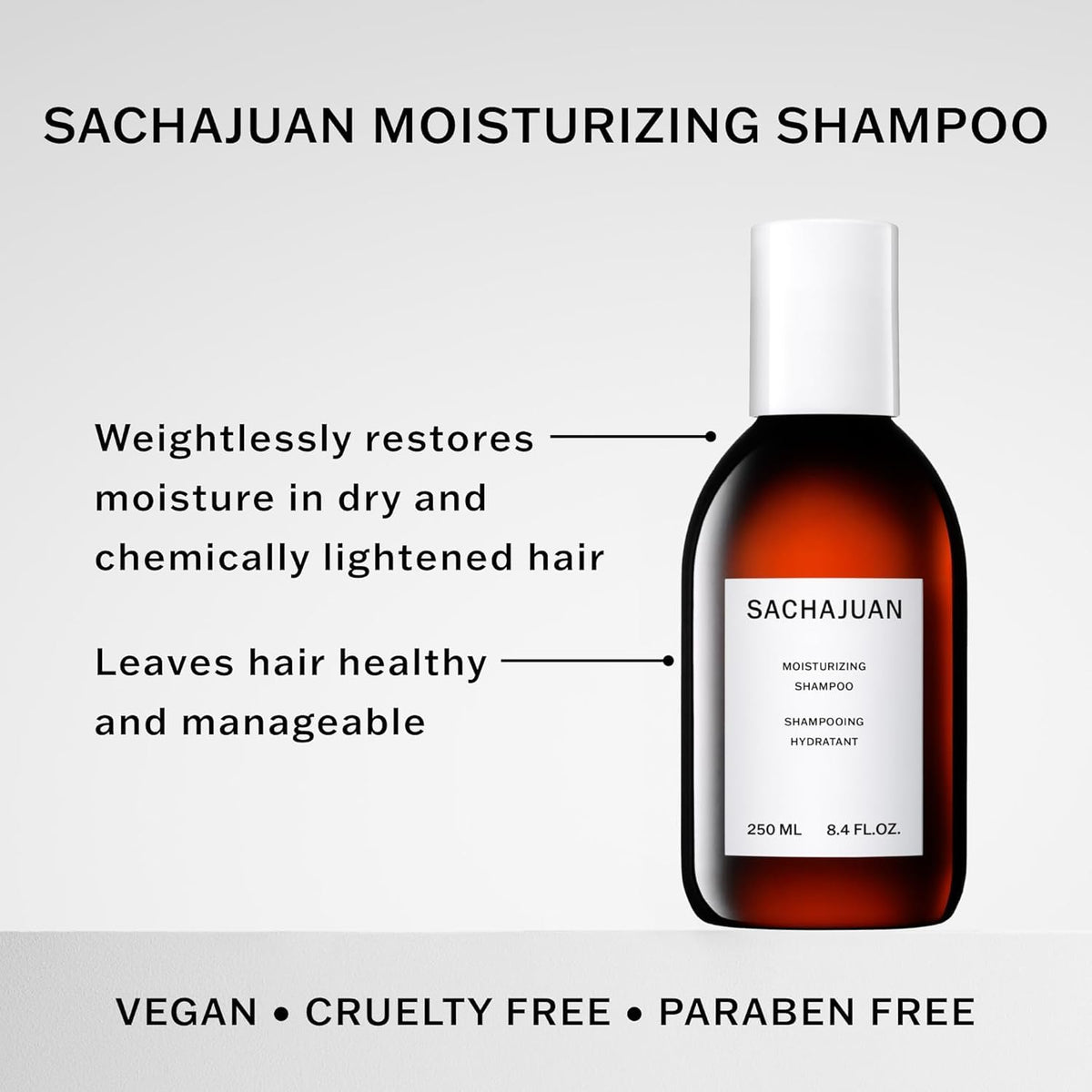 SACHAJUAN pump detail highlighting easy dispensing and controlled salon-like use