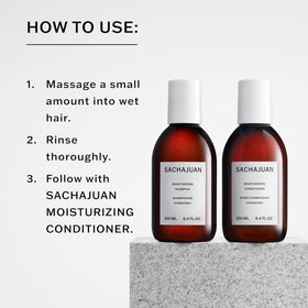 SACHAJUAN foamy lather texture demonstrating gentle cleanse and softening effect