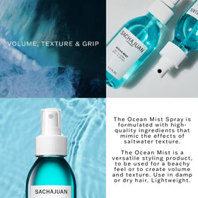 Close-up of SACHAJUAN label highlighting ingredients and clean-beauty attributes
