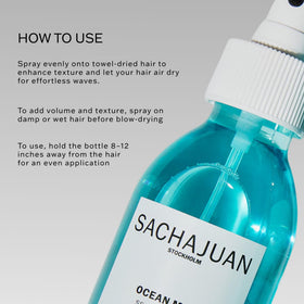 SACHAJUAN applied to mid-lengths showing natural waves and added body on hair