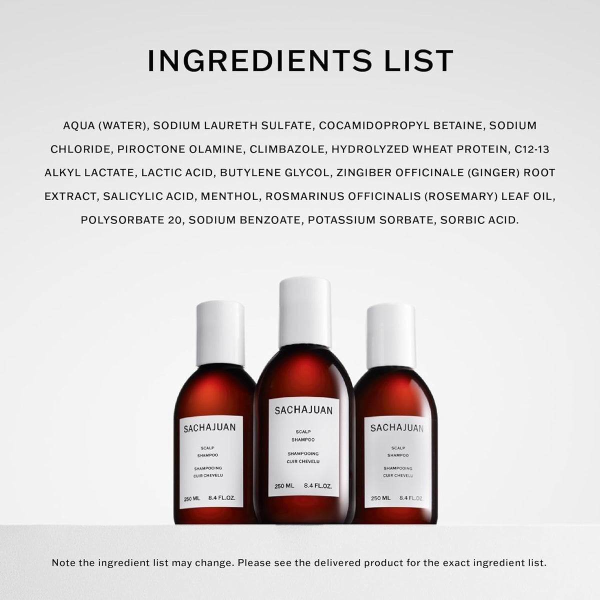 SACHAJUAN shampoo staged in bathroom for clean-beauty routine inspiration