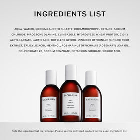 SACHAJUAN shampoo staged in bathroom for clean-beauty routine inspiration