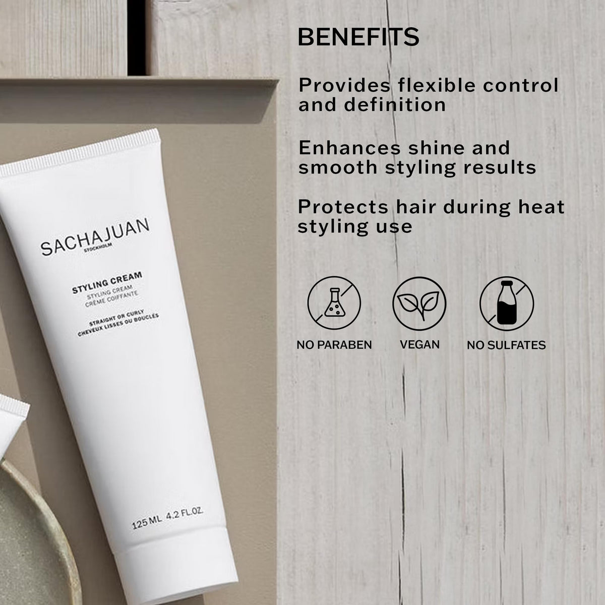 SACHAJUAN cream texture close-up demonstrating silky finish and easy spreadability