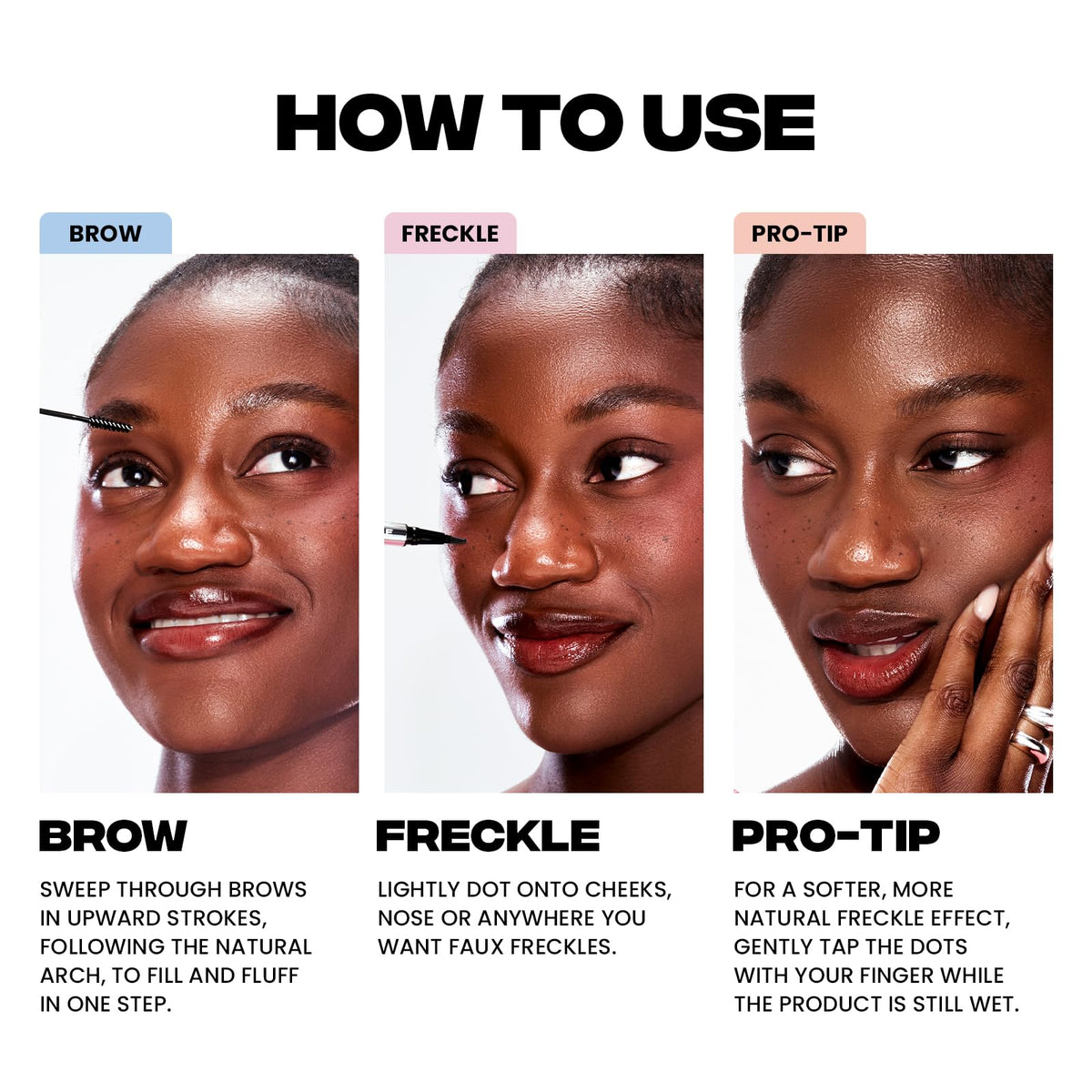 Sacheu before and after brows demonstrating natural fullness benefit