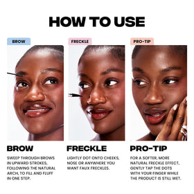 Sacheu before and after brows demonstrating natural fullness benefit