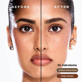 Sacheu brow gel brush close-up demonstrating hair-definition benefit
