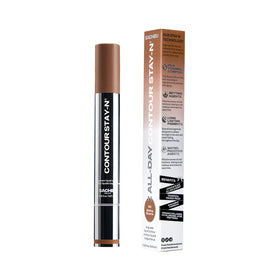 Sacheu contour on bathroom vanity styled shot, conveys everyday routine benefit