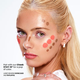 Model wearing Sacheu contour, three-quarter profile highlights natural sculpting benefit