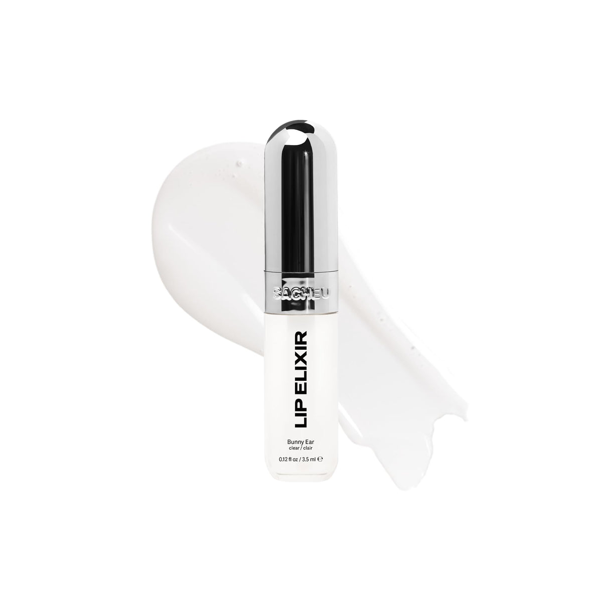 Sacheu front tube packaging showing product name and sleek design benefits
