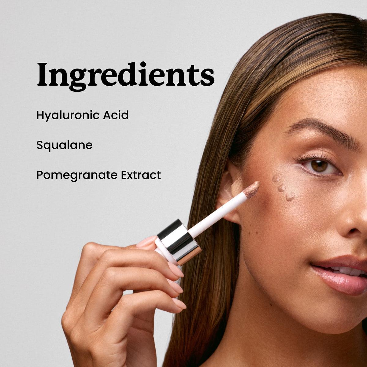Sacheu mixed with foundation to customize coverage and subtle sheen